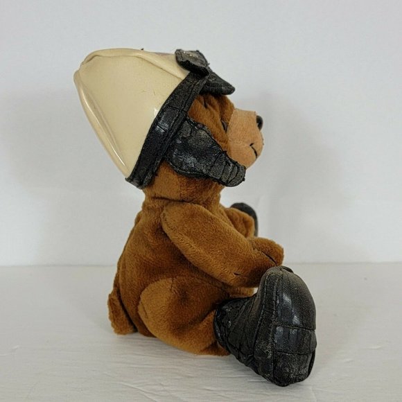 Harley Davidson Teddy Bear Vintage 1998 Tiny Plush Biker 5.5" - Picture 9 of 11